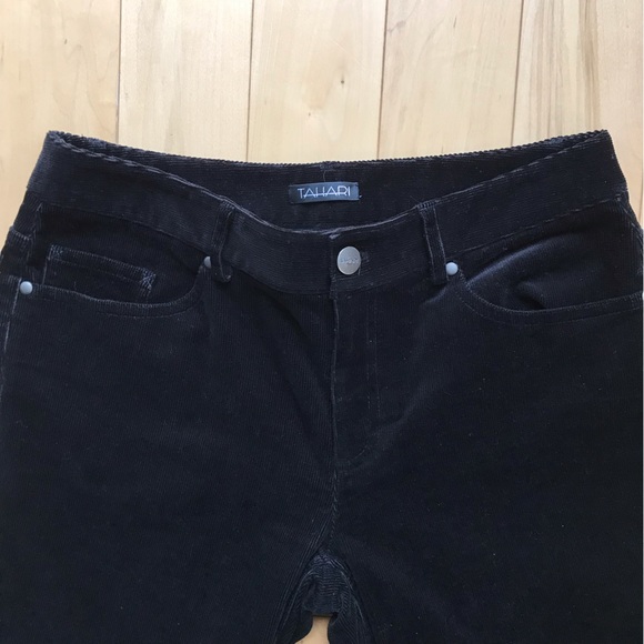 Tahari Black Corduroy Pants - Picture 4 of 8